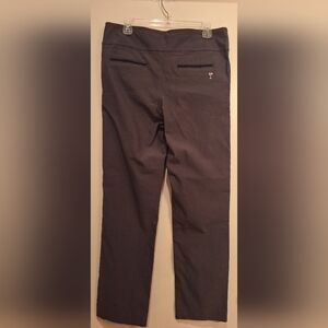 Golftini Women's Gray‎ Pants Size XL with Martini Glass Emblem & Side Stripe